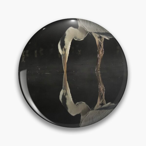 Item preview, Grey Heron at Night Reflected in Water designed and sold by Glenn Welch.