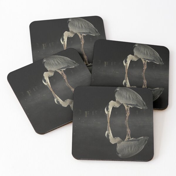 Item preview, Grey Heron at Night Reflected in Water designed and sold by Glenn Welch.