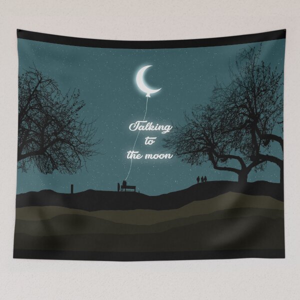Item preview, Talking to the moon in the sky designed and sold by Koala Closet.