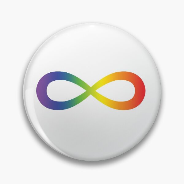 Item preview, Neurodiversity Symbol - Rainbow Infinity - Autistic Pride designed and sold by CatLadyJustice.