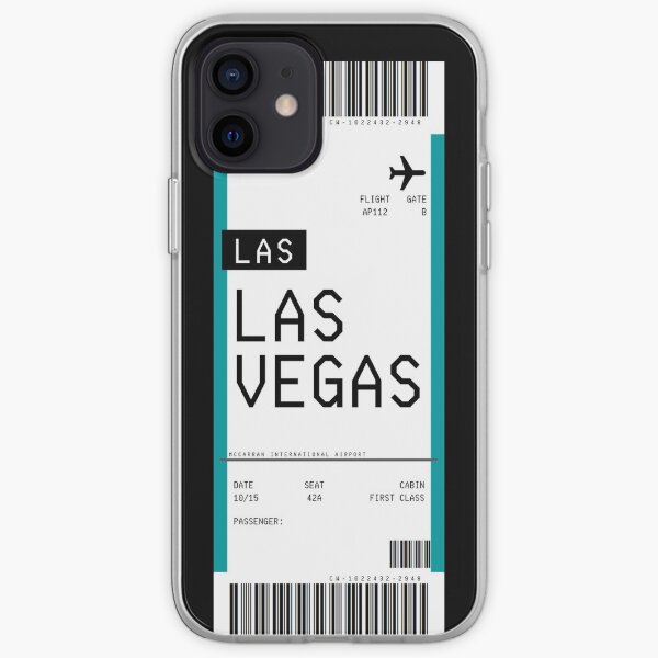 Pase de embarque de Las Vegas Funda blanda para iPhone