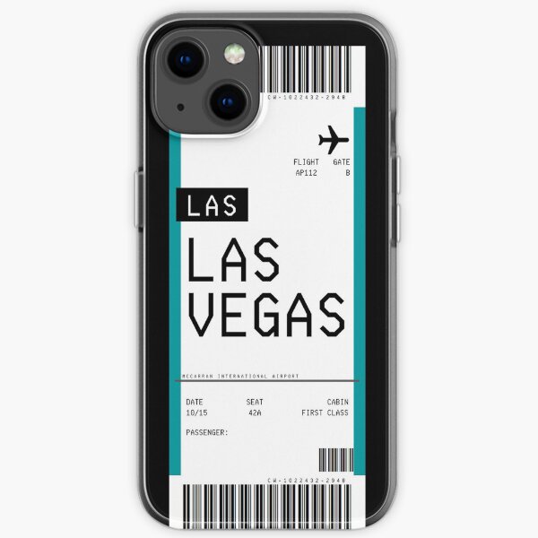 Las Vegas Bordkarte iPhone Flexible Hülle