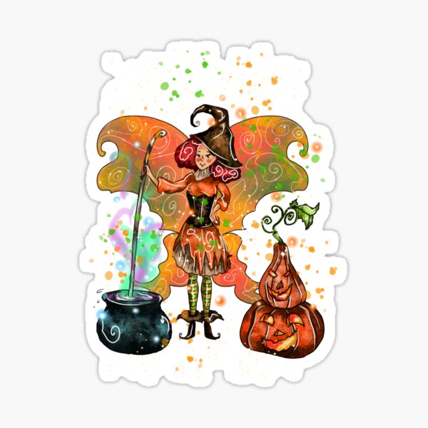 Poe-Shimmer The Halloween Potion Fairy™ Sticker