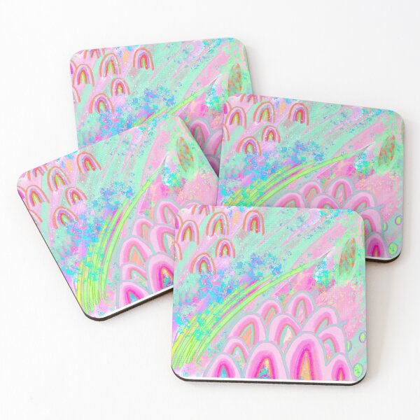 Item preview, Neon Rainbows, Neon, Rainbows, Pink Rainbows, Mint Green, Patels, Pastel Rainbows, Hot Pink Rainbows designed and sold by Clancy Rodgers.