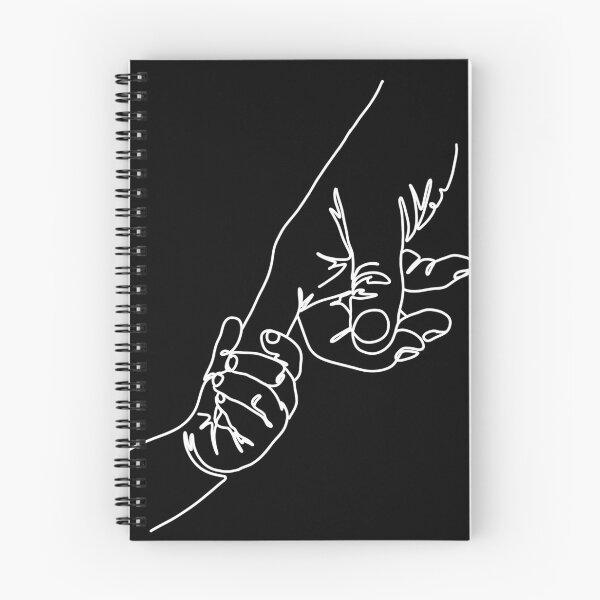 Item preview, child holds parent by finger in white designed and sold by SibMa.