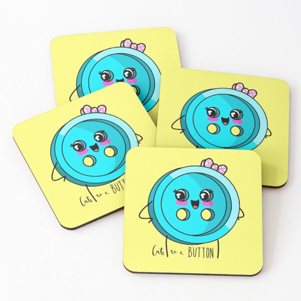 Item preview, Cute as a Button designed and sold by The Curly Redhead.