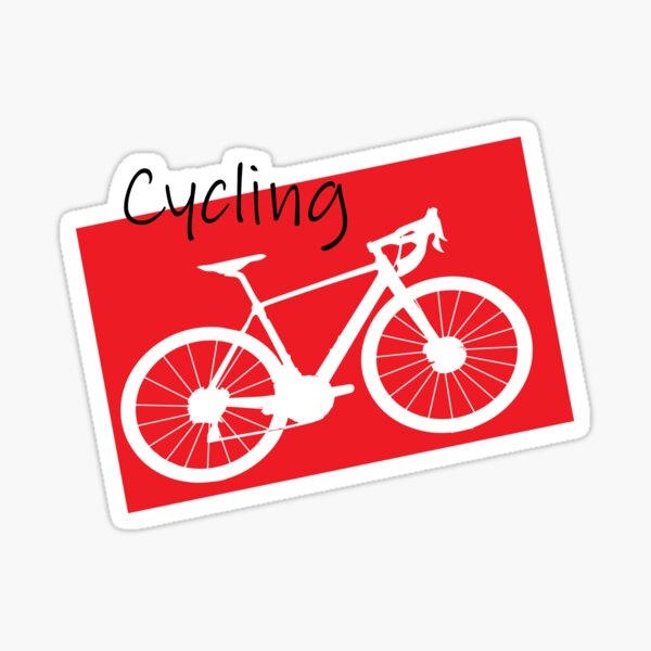 cycling-cycle-bike-graphic-design-sticker-by-jaztshirt-redbubble