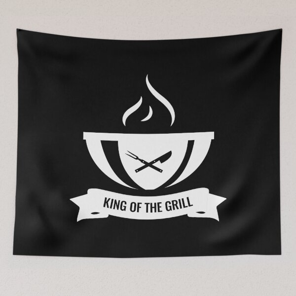 Item preview, KING OF THE GRILL (White) designed and sold by elmerdante.