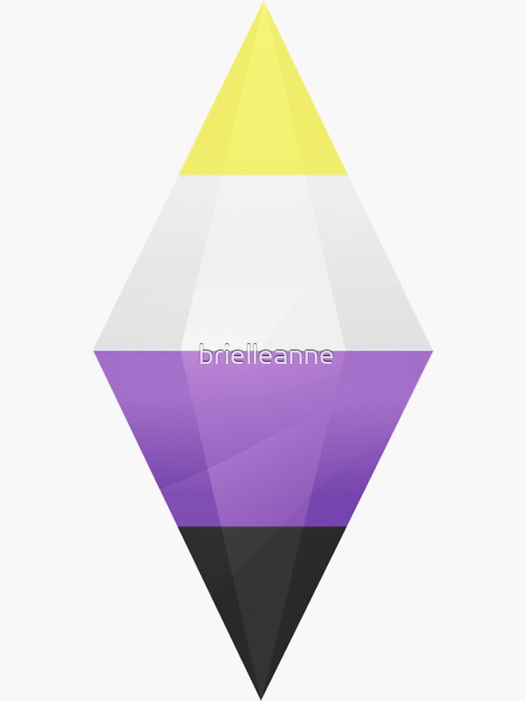 Nonbinary Pride Plumbob Sticker For Sale By Brielleanne Redbubble