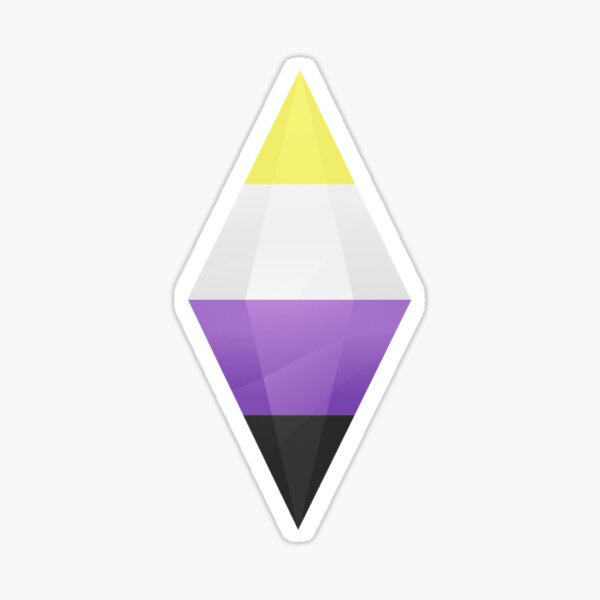 Nonbinary Pride Plumbob Sticker For Sale By Brielleanne Redbubble