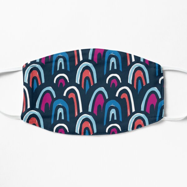 Rainbow Scales Flat Mask