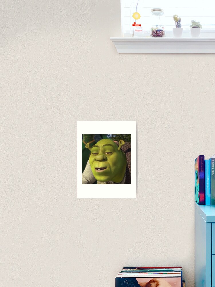 Shrek 2 - Shrek Awkward Smiling Photographic Print for Sale by volkaneeka