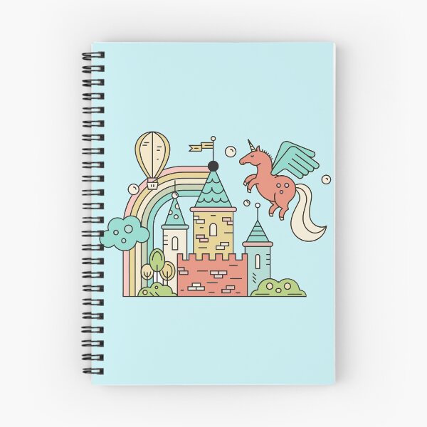Item preview, Buntes Schloss Einhorn designed and sold by Hangrid-Work.