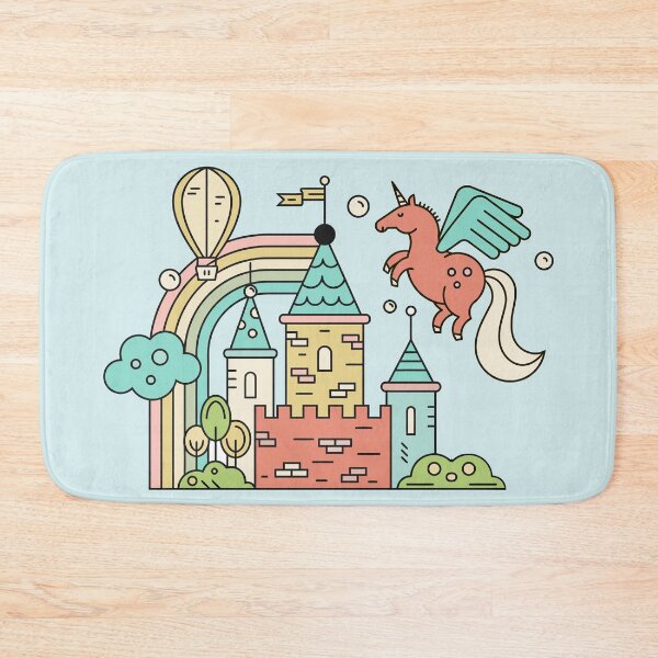 Item preview, Buntes Schloss Einhorn designed and sold by Hangrid-Work.