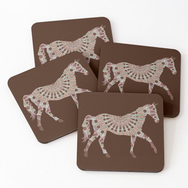 Item preview, One Brown Mandala Horse designed and sold by WatersEdgeGal.