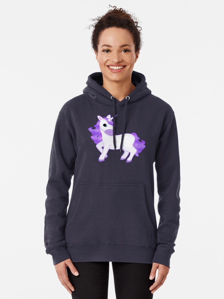Unicorn glitter hoodie hotsell