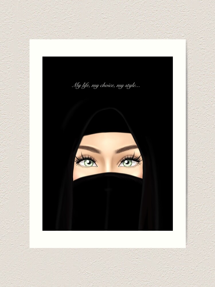 Other, Beautiful Handmade Realstic Artwork Of Girl In Niqab ( Homedecor  Item)