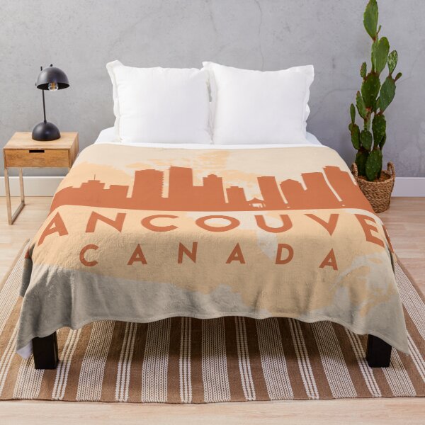 Artikelvorschau, VANCOUVER CANADA CITY MAP SKYLINE EARTH TONES entworfen und verkauft von deificusArt.