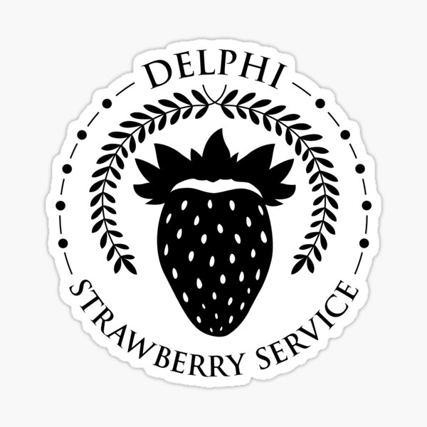 Camp Half Blood Delphi Strawberry Service Sticker