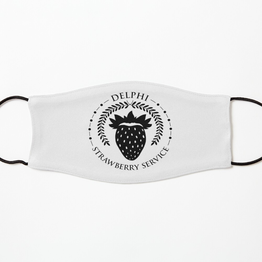 Camp Half Delphi Strawberry Service" Mask for Sale by lks-design Redbubble