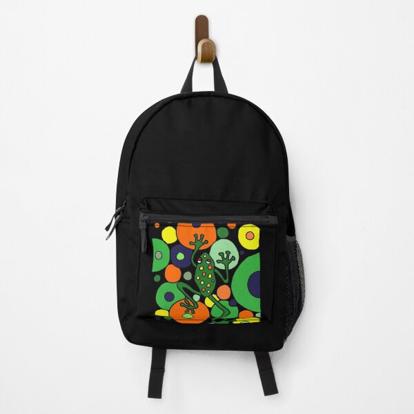 Item preview, Funny Frog and Circle Pattern Abstract designed and sold by Nature's Fancy.