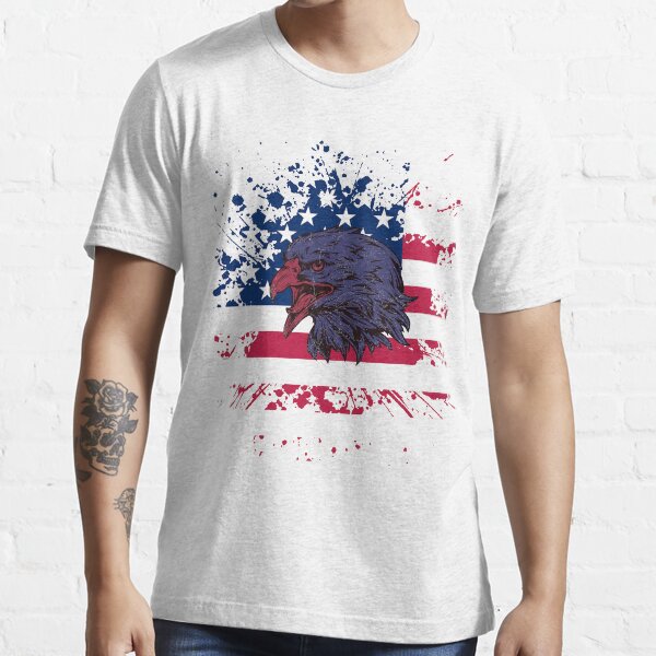 "American Flag Eagle Patriotic " Tshirt for Sale by Akmloza Redbubble american flag eagle t