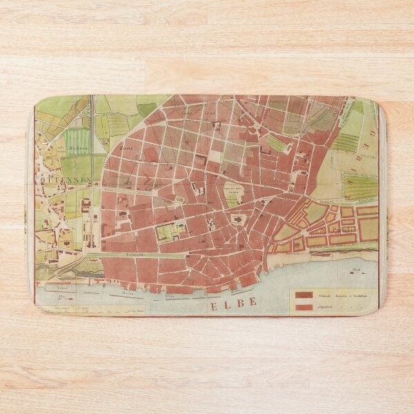 Item preview, Vintage Altona Hamburg Map (1848) designed and sold by BravuraMedia.