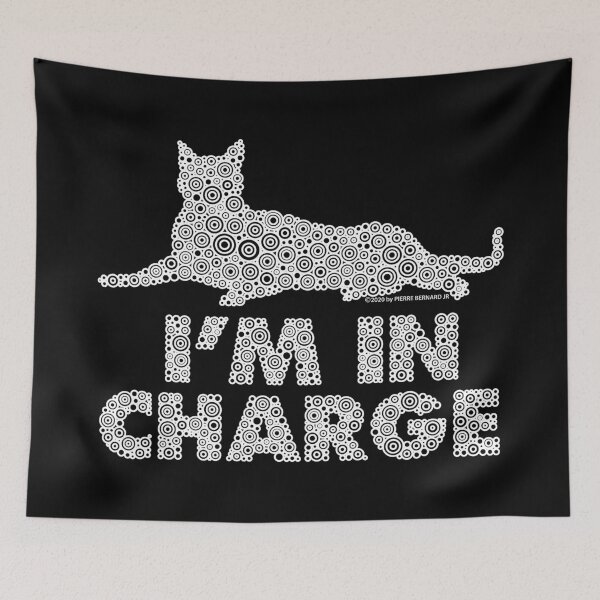 Item preview, I’m In Charge Cat Circle Design - White designed and sold by Pierre Bernard Jr.