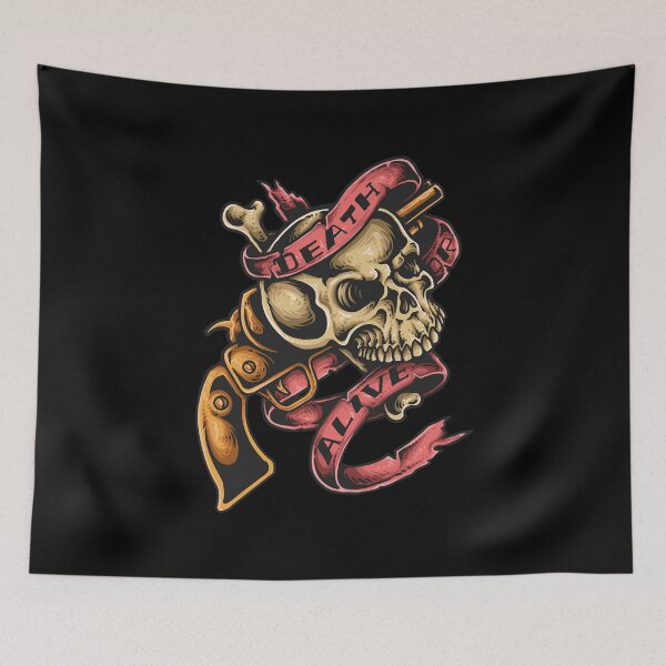 Item preview, Death or Alive Skull with Gun designed and sold by d1mology.