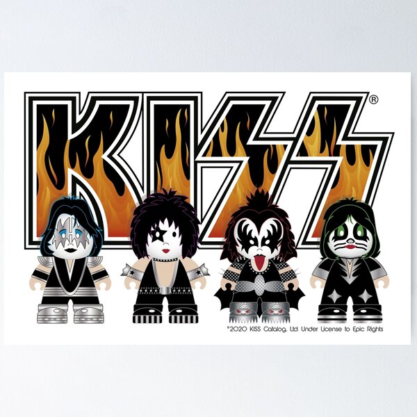 Item preview, Kiss band - Logo Characters - Cute design for kids designed and sold by mimogoshopping.
