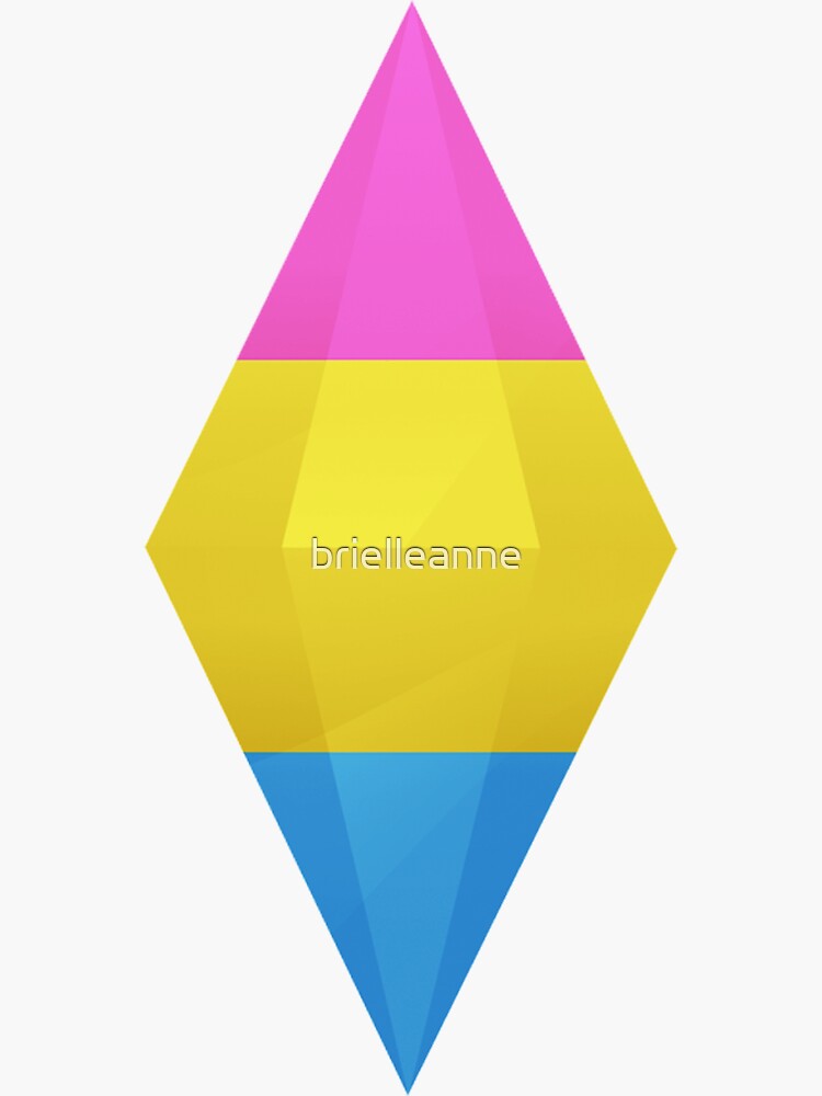 Pansexual Pride Plumbob Sticker By Brielleanne Redbubble