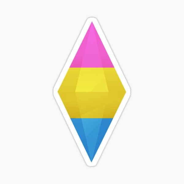 Pansexual Pride Plumbob Sticker By Brielleanne Redbubble