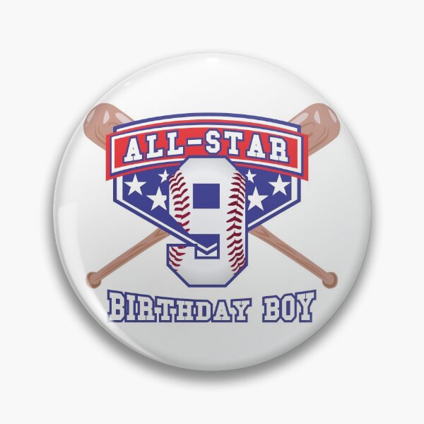 Item preview, Youth Player All Star 9th Birthday Baseball Boy designed and sold by PMDConcepts.