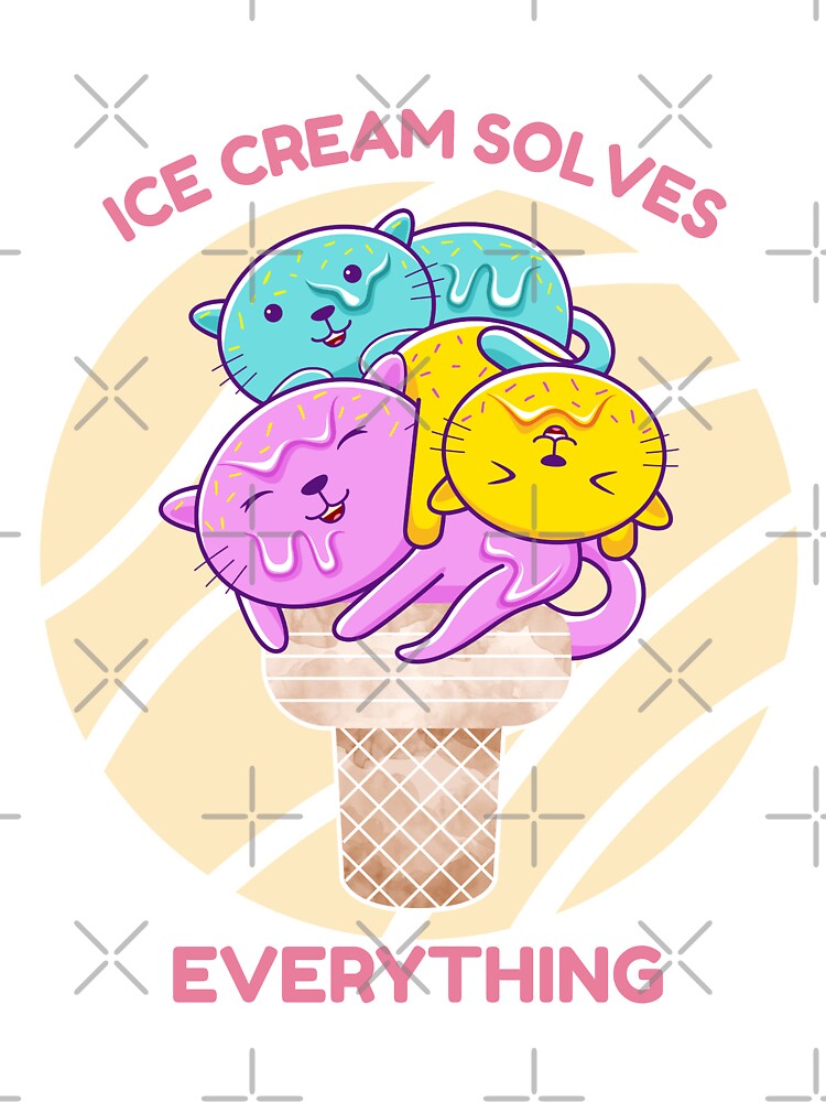 Cat ice shop cream cone shirt