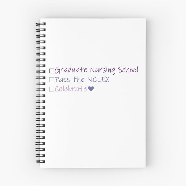 Item preview, Nursing School Check List in Purple designed and sold by ArtsyRabbit.