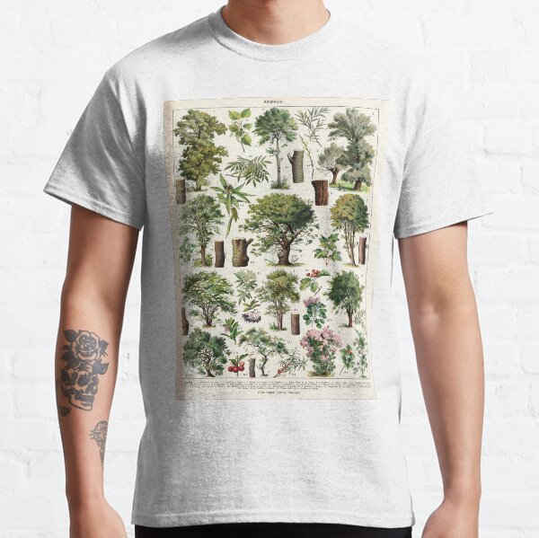 Adolphe Millot - Arbres A - French vintage botanical poster Classic T-Shirt