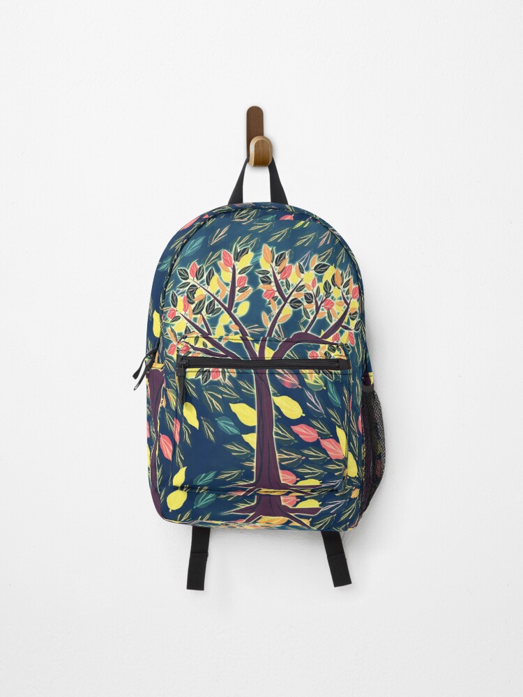 Thumbnail 1 of 3, Backpack, Tree at Night designed and sold by RoxanneG.