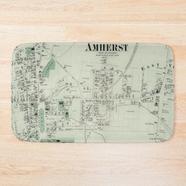 Item preview, Vintage Amherst MA Map (1873) designed and sold by BravuraMedia.