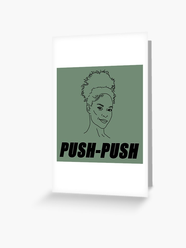 Hannah Frankson Peloton Push Push catchphrase with digital art