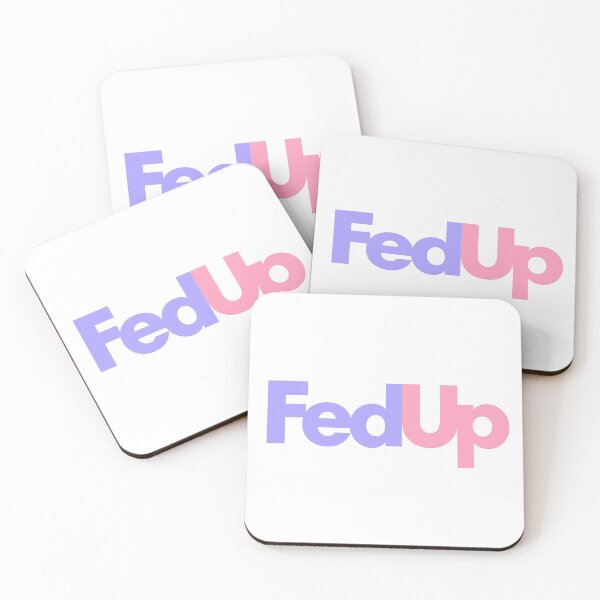 Item preview, Fed Up Pink and Purple designed and sold by thicker than  a sticker.