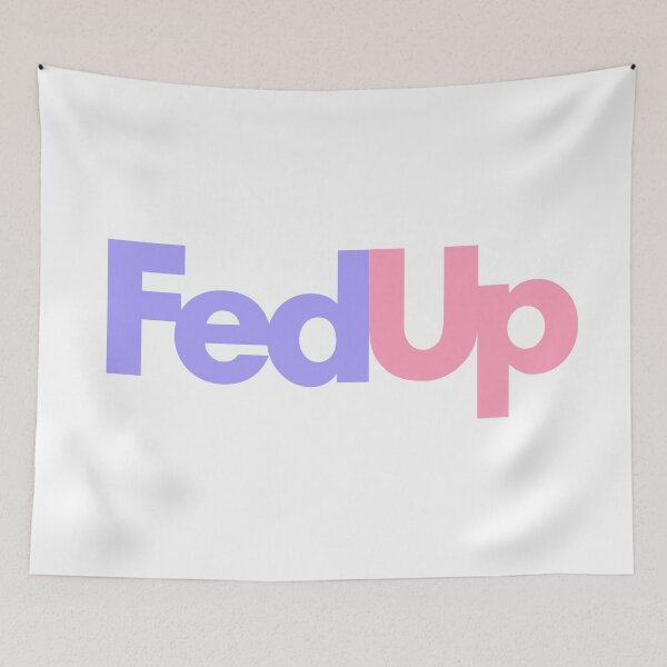 Item preview, Fed Up Pink and Purple designed and sold by thicker than  a sticker.