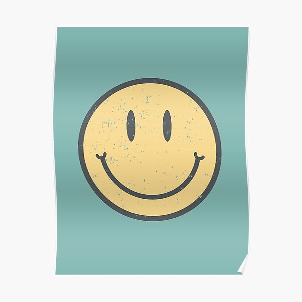 retro smiley face Poster