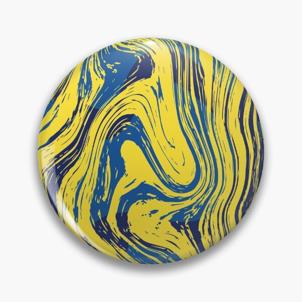 Item preview, Marbled Yellow and Blue	 designed and sold by RoxanneG.