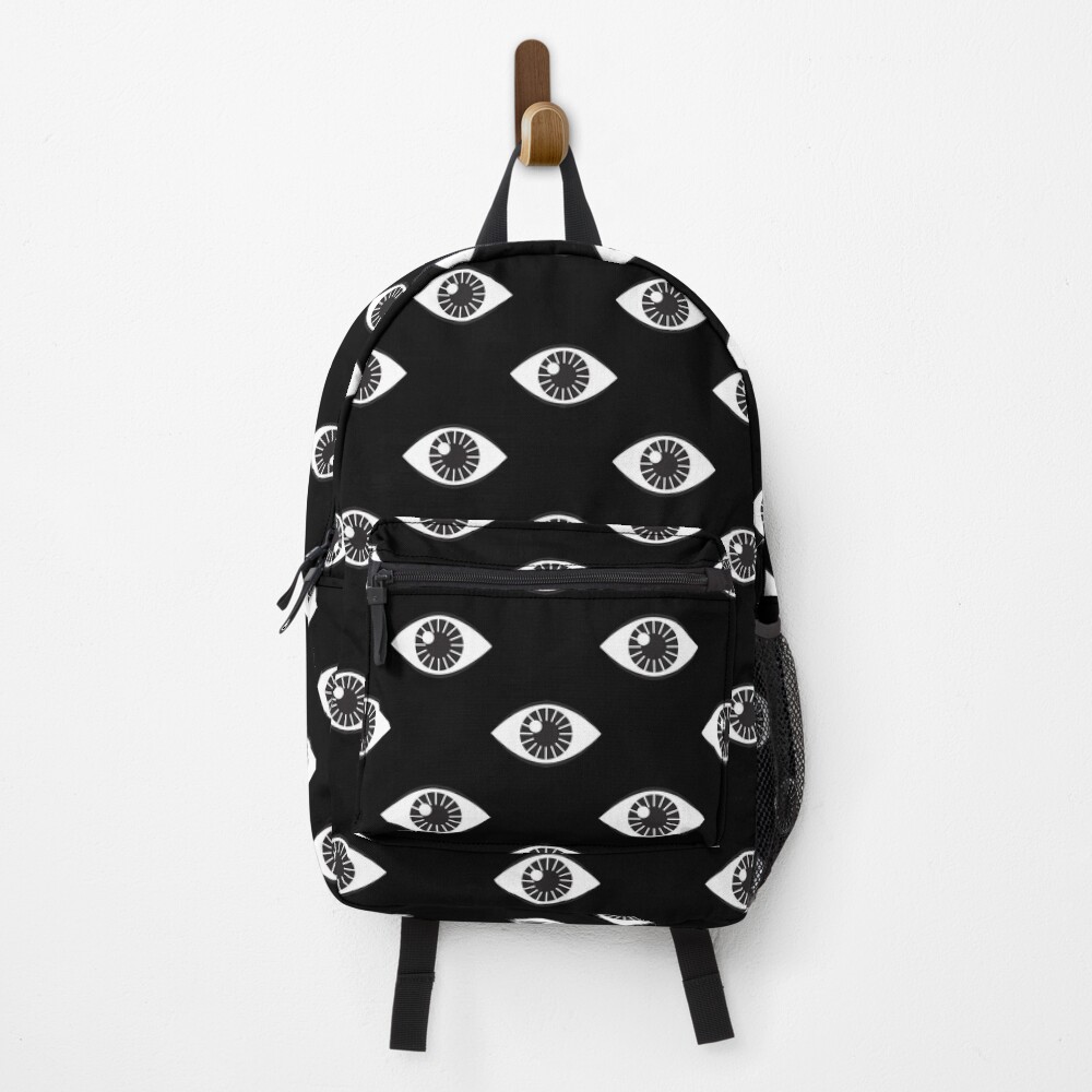 Eyes Wide Open - on Black Backpack