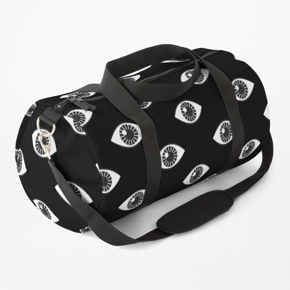 Eyes Wide Open - on Black Duffle Bag