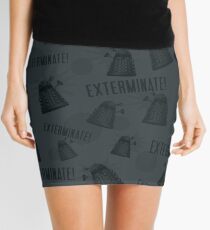 Daleks - Grey Mini Skirt