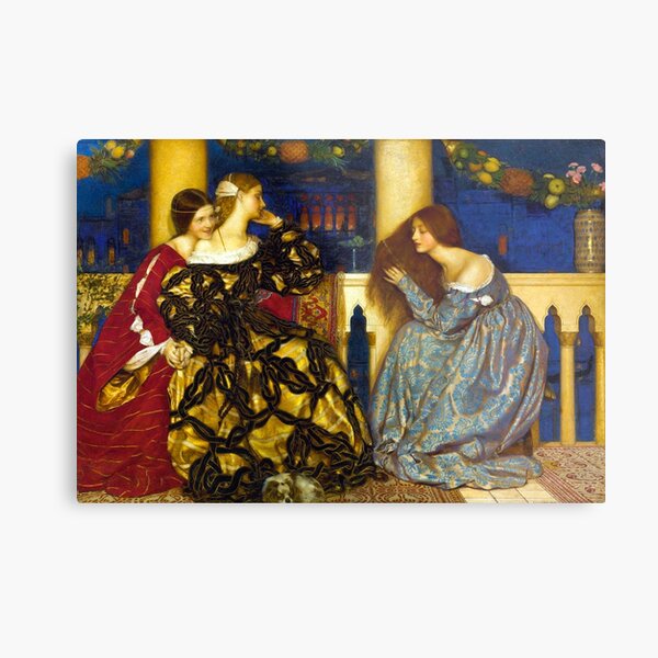 Venetian Ladies Listening to a Serenade - Frank Cadogan Cowper Metal Print