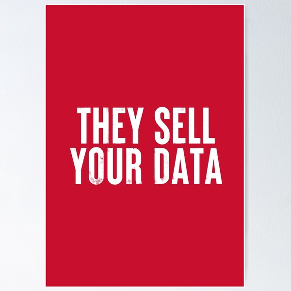 Item preview, They Sell Your Data - Anti Social Media Movement #6 designed and sold by SalahBlt.