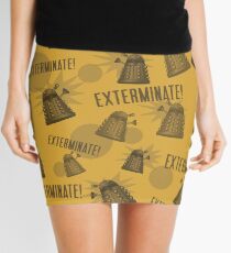 Daleks - Yellow Mini Skirt