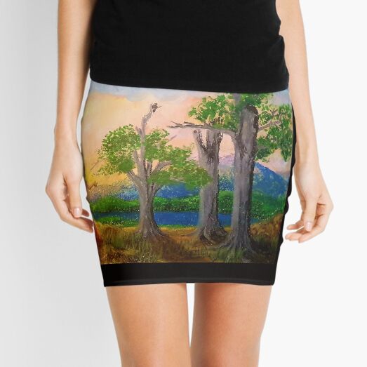 Daydreaming at night Mini Skirt